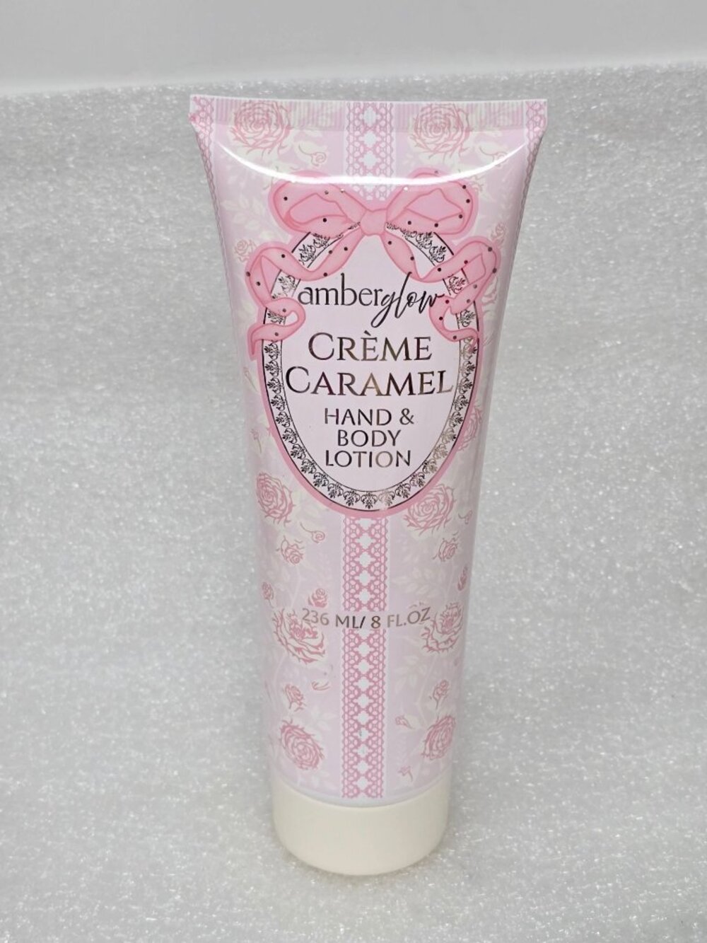 Amber Glow Creme Caramel Hand & Body Lotion 8 Fl Oz 236 ML Hydrating Moisturizer